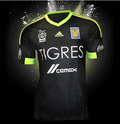 Tigres UANL 2015/16 Away Soccer Jersey Black